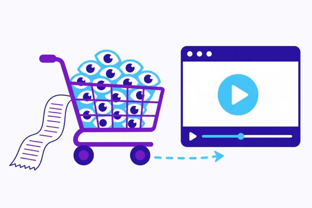 Shopping cart of views, getting more YouTube views through BoostMe.com